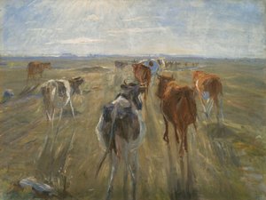Sombras largas. Ganado en la isla de Saltholm de Theodor Esbern Philipsen